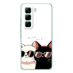 Чохол з малюнком кіт на Infinix Hot 60 Pro
