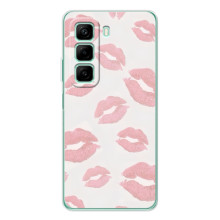 Чехол с розовым рисунком для Infinix Hot 60 Pro – Розовые губы