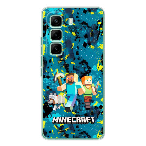 Чохли для Infinix Hot 60 Pro (Персонажі МайнКрафт) (Майнкрафт)