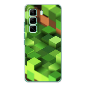 Чохли для Infinix Hot 60 Pro (Персонажі МайнКрафт) (Текстура)
