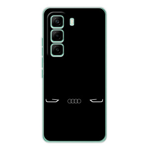 Силіконовий бампер з картинкою машини на Infinix Hot 60 Pro – Сілует Audi