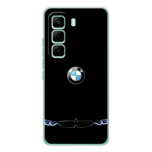 Силіконовий бампер з картинкою машини на Infinix Hot 60 Pro – Чорний BMW