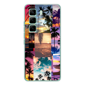 Силиконовый чехол с КАРТИНКАМИ лето для Infinix Hot 60 Pro (AlphaPrint)