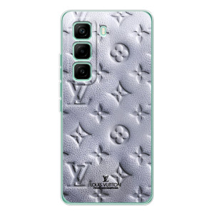 Текстурний Чохол Louis Vuitton для Хот 60 Про – Білий ЛВ