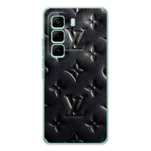 Текстурний Чохол Louis Vuitton для Хот 60 Про – Чорний ЛВ
