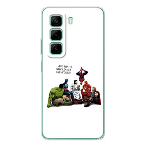 Чехлы для Infinix Hot 60 (Для Христиан) – Иисус супергерой