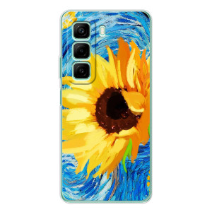 Чехлы с картинкой Подсолнухов для Инфиникс Хот 60 – Подсолнух цветок