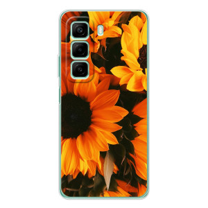 Чехлы с картинкой Подсолнухов для Инфиникс Хот 60 – подсолнухи