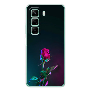 Чехлы с принтом Розочки для Infinix Hot 60 – Ночная роза