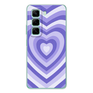 Чохли з тематикою "Маленькі Сердчеки" на Infinix Hot 60 (Серце фіолет)