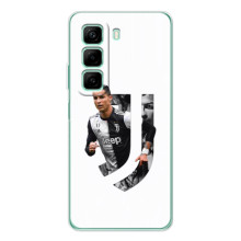 Чехол футболист Роналду для Инфиникс Хот 60 – Роналду в Ювентусе