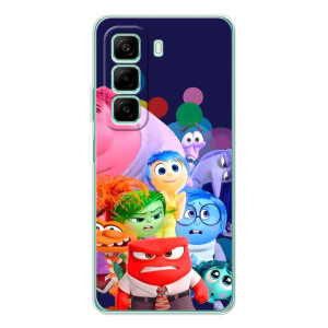 Чехол Головоломка для Infinix Hot 60 - (AlphaPrint) (Герои головоломки)