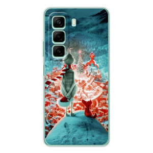 Чехол ГРИНЧ для Инфиникс Хот 60 (Новогодний Гринч)