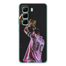 Чехол Месси футболист для Infinix Hot 60 – Месси с кубом