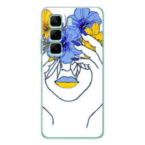 Чехол на Infinix Hot 60 Украинский дизайн (Украинка на всю голову)