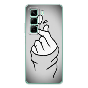 Чохол з принтом для Infinix Hot 60 (AlphaPrint - Знак сердечка)