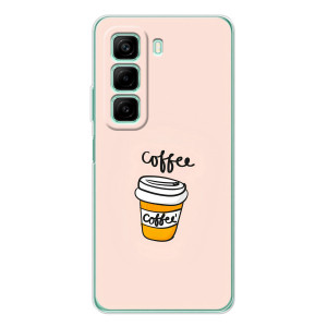 Чехол с изображением  вкусной еды для Infinix Hot 60 – Кружка кофе