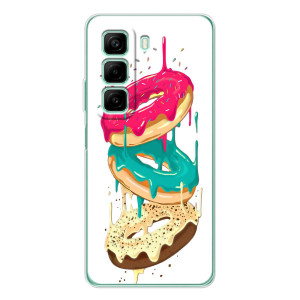 Чехол с изображением  вкусной еды для Infinix Hot 60 – Сочные пончики