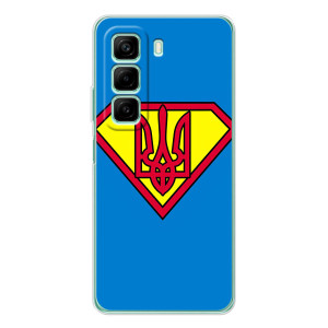 Чехол с картинкой (Патриотический ГЕРБ) на Infinix Hot 60 (Super - Герб)