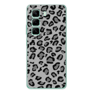 Чехол с леопардовым принтом на Infinix Hot 60 – Темный леопрад