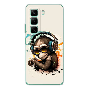 Чехол с Обезьянами Infinix Hot 60 - (AlphaPrint)