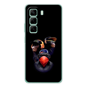 Чехол с Обезьянами Infinix Hot 60 - (AlphaPrint)
