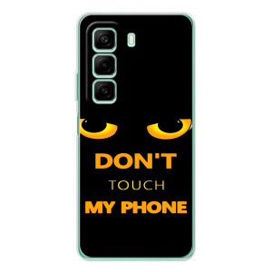 Чехол с Прикольным принтом на Infinix Hot 60 (Не трогай мой телефон)