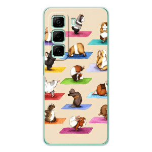 Чехол с Прикольным принтом на Infinix Hot 60 (Ёга свинок)