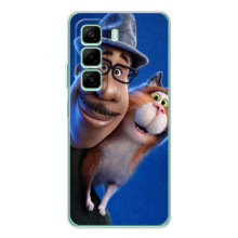 Чехол с принтом Душа на Infinix Hot 60 (Джо и кот)