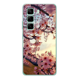 Чехол с принтом САКУРЫ на Infinix Hot 60 – Цветущая сакура