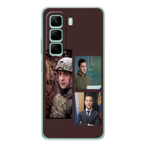 Чехол для Infinix Hot 60 (AlphaPrint - с принтом Зеленского)