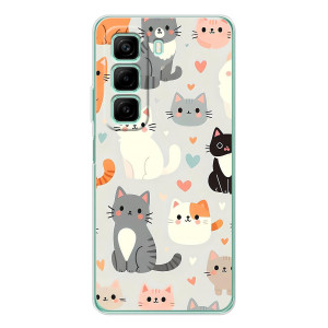 Чохол з малюнком кіт на Infinix Hot 60