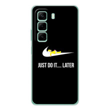 Чехол с логотипом Найк на Infinix Hot 60 (Nike just do it)