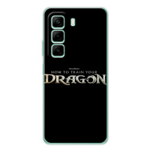 Чехол с принтом дракон Беззубик для Инфиникс Хот 60 – Надпись Дракон