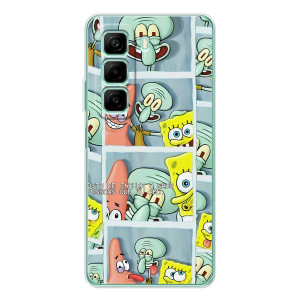 Силиконовый чехол Спанч Боб на Инфиникс Хот 60 (Фото-БоБ)