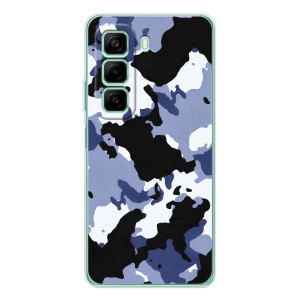 Камуфляжный Чехол для Инфиникс Хот 60 – Камуфляжный Серый