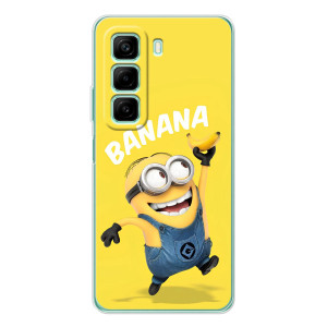 Мультяшный принт на Чехол для Инфиникс Хот 60 (Banana)