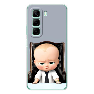 Мультяшный принт на Чехол для Инфиникс Хот 60 (BOSS)