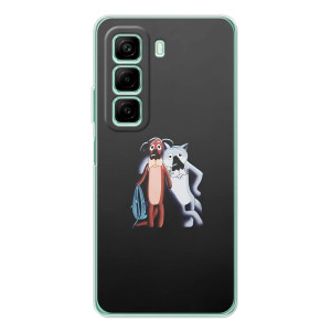 Мультяшный принт на Чехол для Инфиникс Хот 60 (Шо, опять)