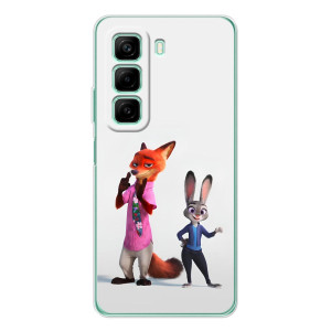 Силіконовий чохол з принтом Зоотрополіс для Infinix Hot 60 – Джуді і Нік