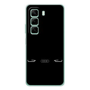 Силиконовый бампер с картинкой машины на Infinix Hot 60 – Силует Audi
