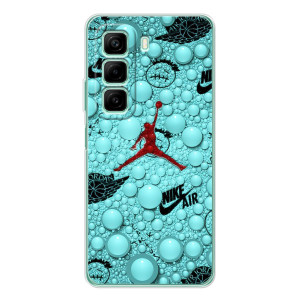 Силиконовый Чехол Nike Air Jordan на Инфиникс Хот 60 (Джордан Найк)