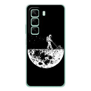 Силиконовый Чехол с принтом "Космонавты" на Infinix Hot 60 – Космонавт