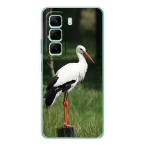 Силиконовый чехол с птичкой на Infinix Hot 60 – Лелека