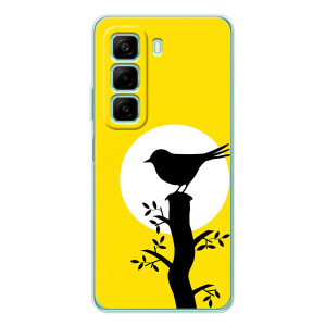 Силиконовый чехол с птичкой на Infinix Hot 60 – Птичка