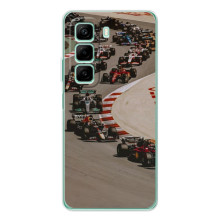 Чехол с прнтом Формула 1 на Infinix Hot 60 – Боліди на трасі