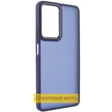 Чохол TPU+PC Lyon Frosted для Infinix Hot 60i / Hot 60 – Темно-синій