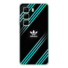 Чохли Адидас для Infinix Hot 60i (AlphaPrint) (Адідас з полосами)