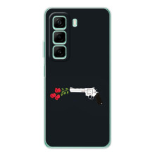 Чехлы (ART) Цветы на Infinix Hot 60i (VPrint) (Неожиданные цветы)