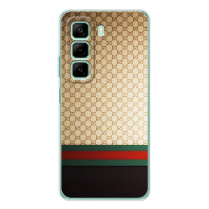 Чехлы Бренд GUCCI для Infinix Hot 60i – Фон Гуччи